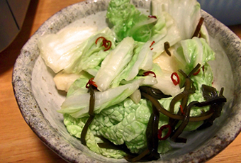 白菜の塩昆布和えイメージ